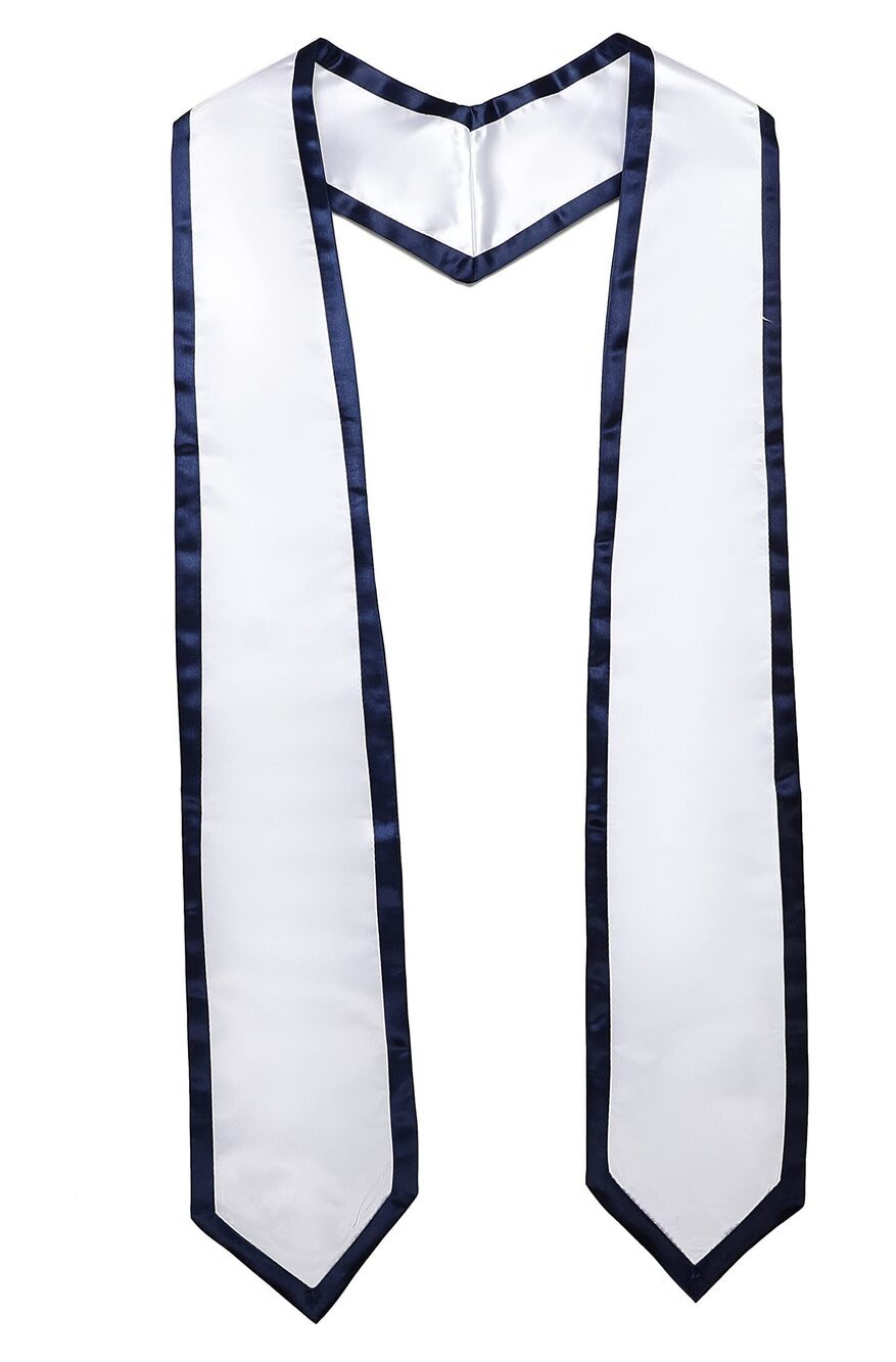 9820 Unisex Adult Graduation Honor Stole Classic End With Trim 72" Long